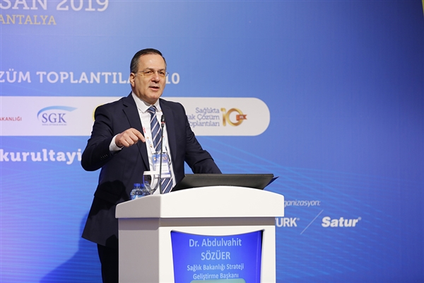 Sağlık Bakanlığı Strateji Geliştirme Başkanı Dr. Abdülvahit Sözüer